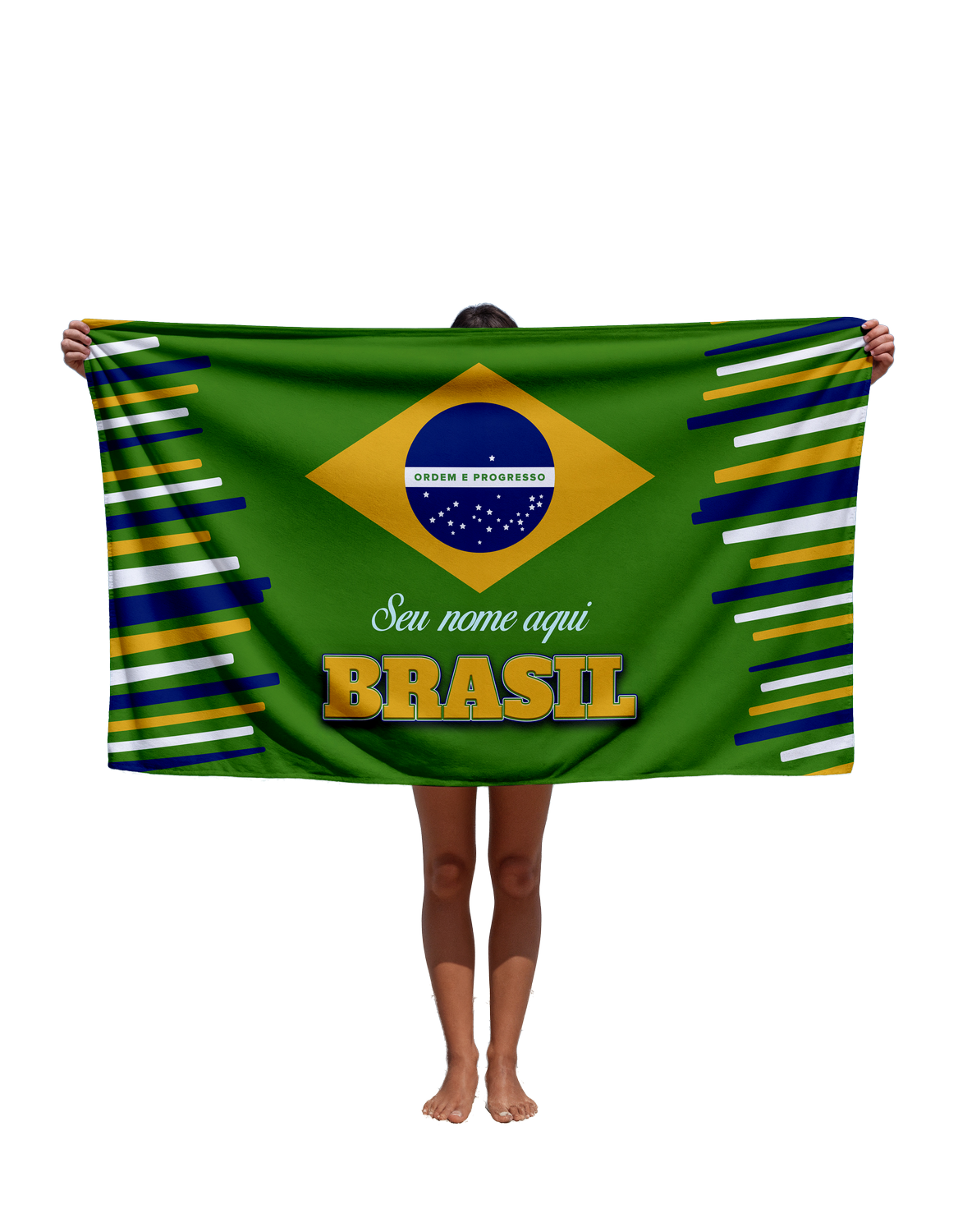 Toalha de Com Nome Edição Copa 2026 Tbra06 Personalizada