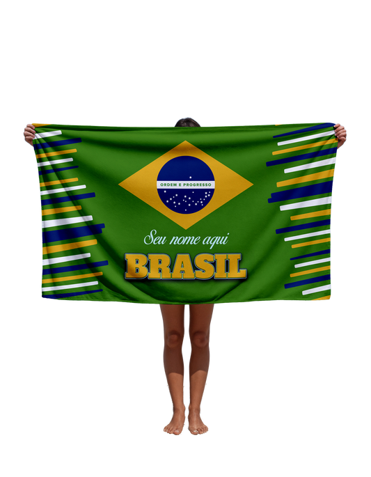Toalha de Com Nome Edição Copa 2026 Tbra06 Personalizada