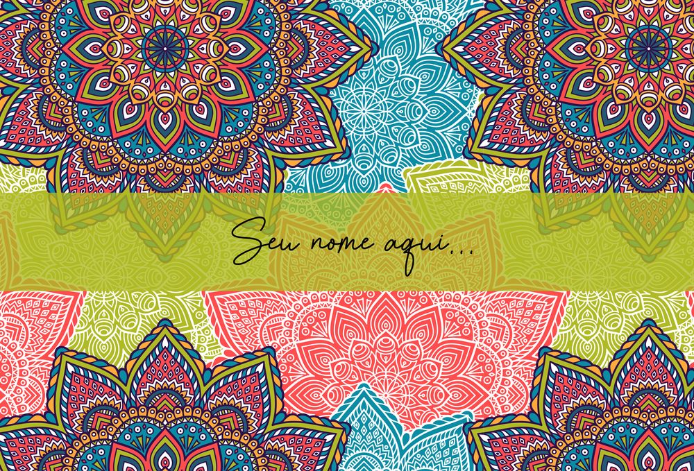 Canga de Team Bride Mandala 08 Personalizada com Nome