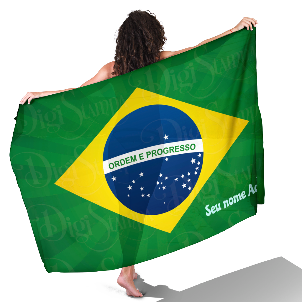 Canga de Copa Do Mundo Do Brasil 05 Personalizada com Nome