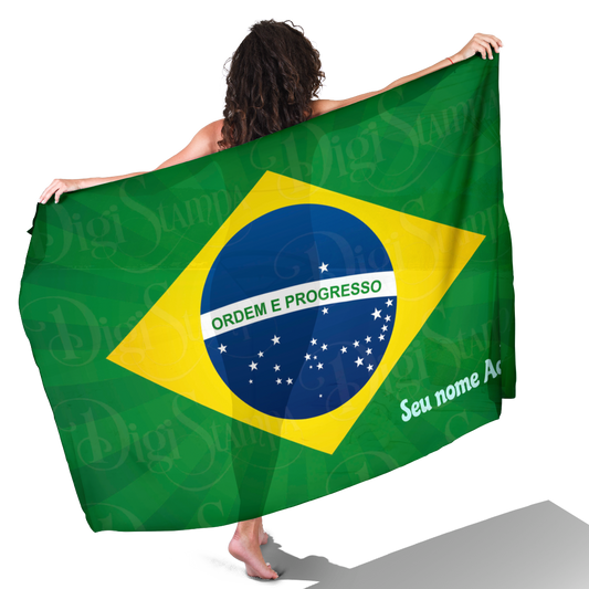 Canga de Copa Do Mundo Do Brasil 05 Personalizada com Nome