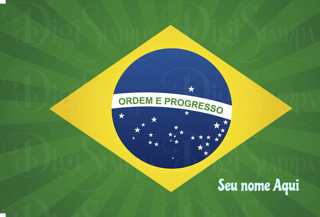 Canga de Copa Do Mundo Do Brasil 05 Personalizada com Nome