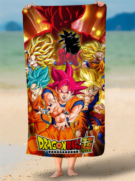 Toalha de Ball Z Estampe Seu Nome Exclusivo Personalizada