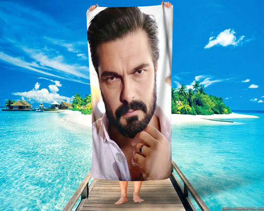 Toalha de Praia De Emanet Nome Personalizada