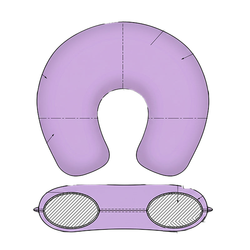 Kit infantil Moana: almofada de pescoço e máscara de dormir personalizadas, estampa flores.
