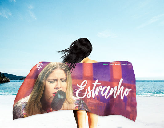 Toalha de Praia Queen Freddie Mercury Com Nome Personalizada
