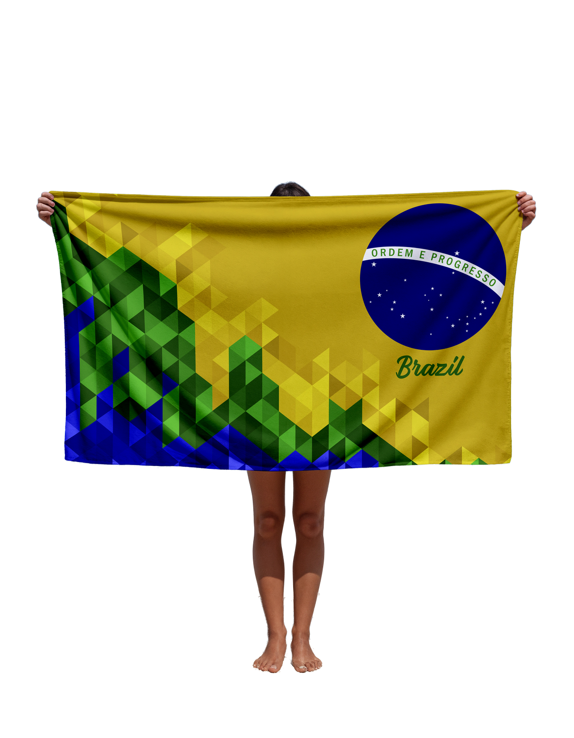 Toalha de Nome Torça Com Exclusividade! Tbra01 Personalizada