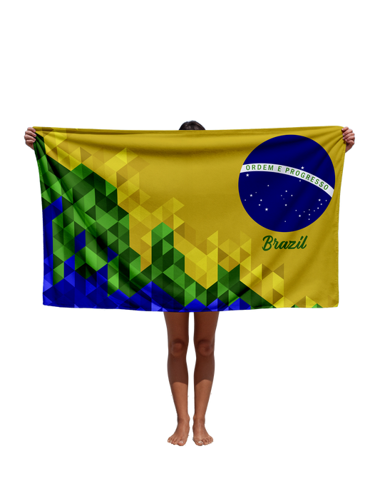 Toalha de Nome Torça Com Exclusividade! Tbra01 Personalizada