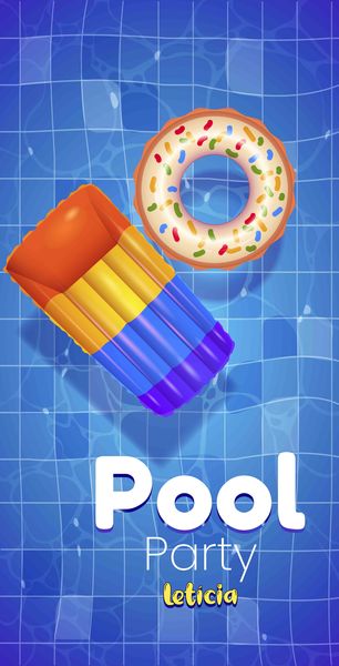 Toalha de Praia De Tema Pool Party Personalizada