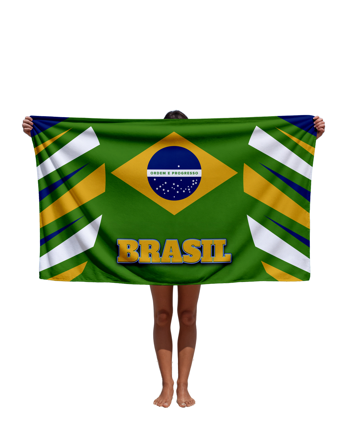 Toalha de Com Nome E Número Escolhido Tbra10 Personalizada