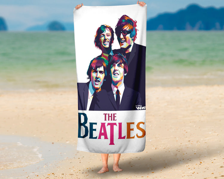 Toalha de Praia De Beatles Personalizada