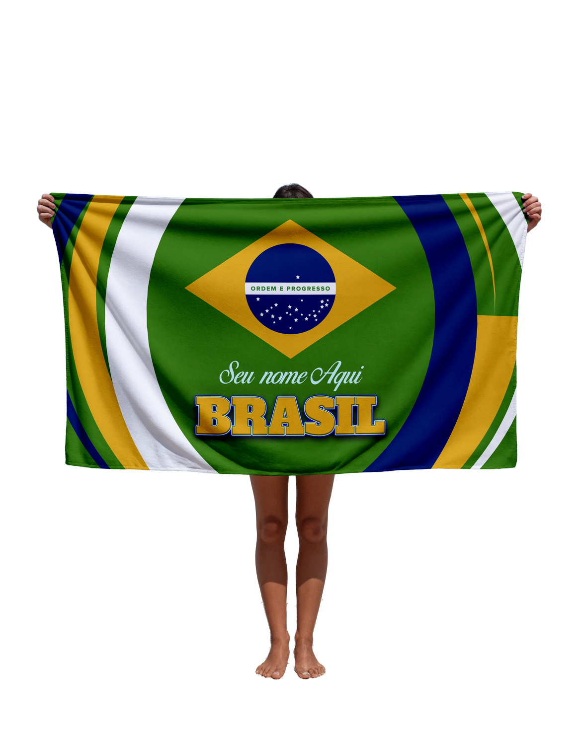Toalha de Com Nome Edição Copa 2026 Tbra07 Personalizada