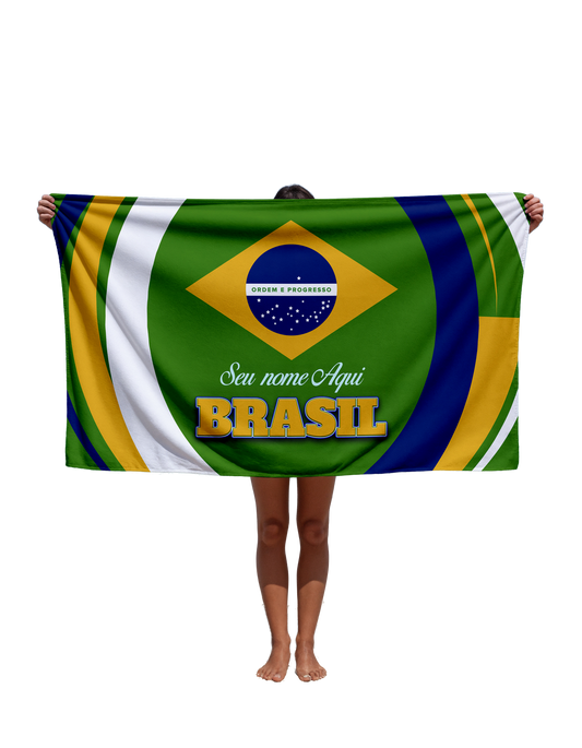 Toalha de Com Nome Edição Copa 2026 Tbra07 Personalizada