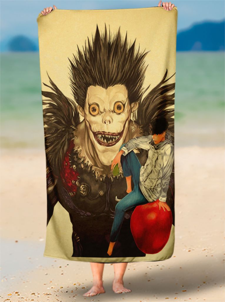 Toalha de Praia De Misa Amane Presente Otaku Personalizada