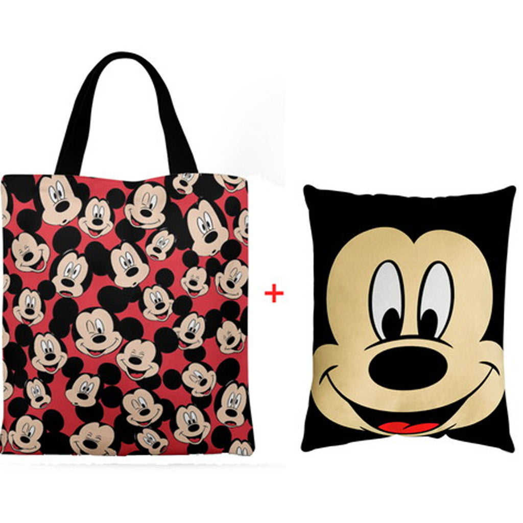 Almofada 20x30 Bolsa Ecobag Kit + Eco Bag Mickey — Sacola 4