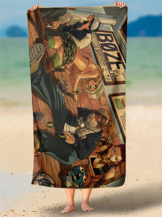 Toalha de Praia Gray E Equipe Gelo E Personalizada