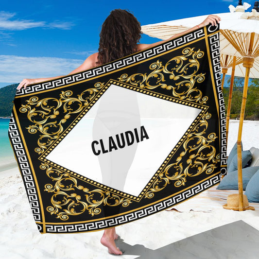 Canga Personalizada com nome ornamentação oriental 90x130cm mcind3