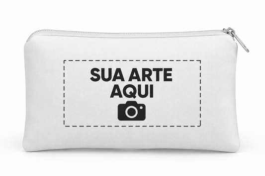 Nécessaire Slim Sua Arte Aqui Personalizada