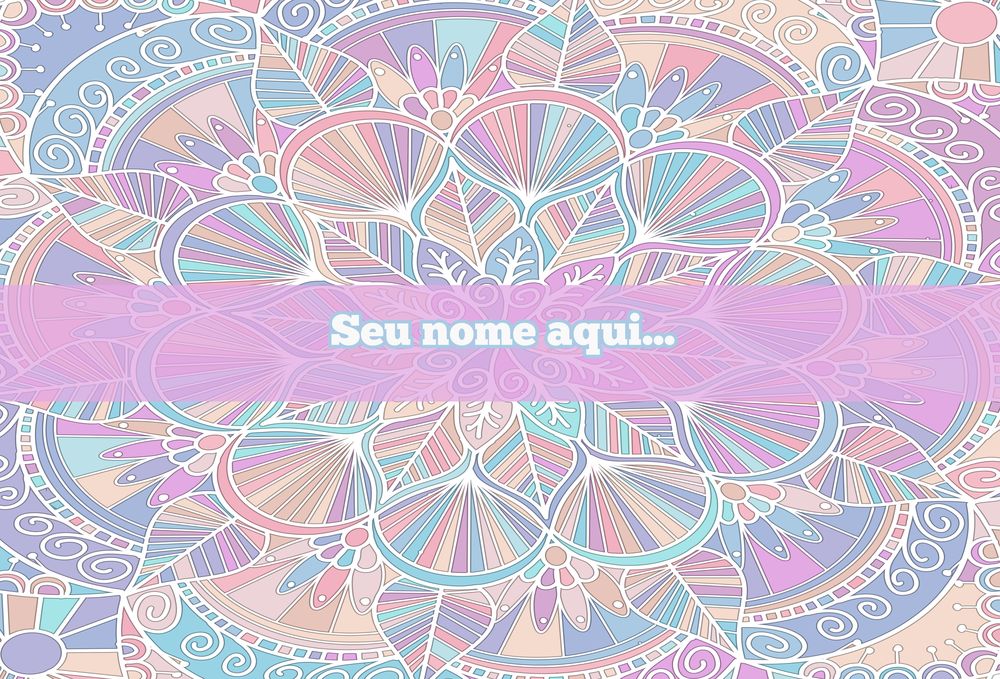 Canga Com Nome Personalizado Saida de Praia Mandala 10 - Imagem 2