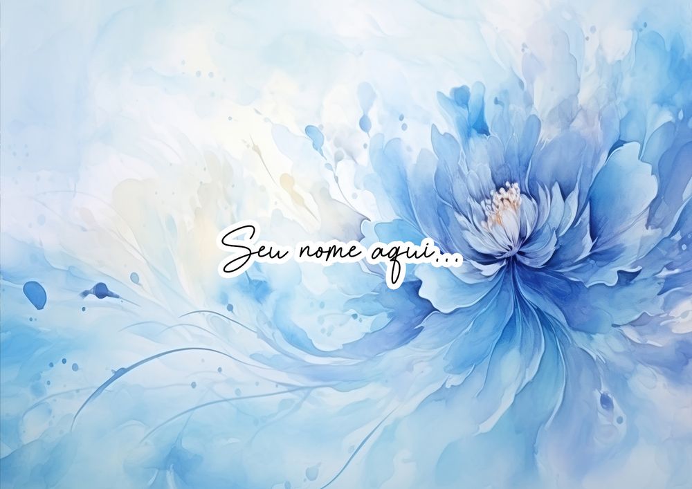 Canga Floral Personalizamos com nome 90x135cm FLORAL62 - Imagem 3