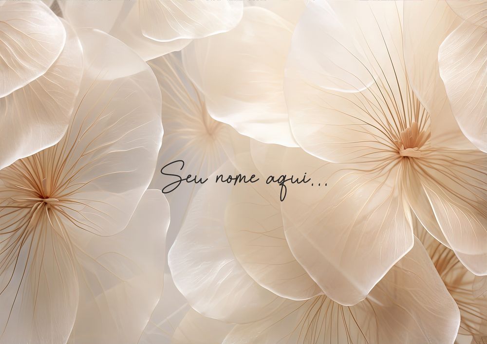 Canga Floral Personalizamos com nome 90x135cm FLORAL54 - Imagem 2