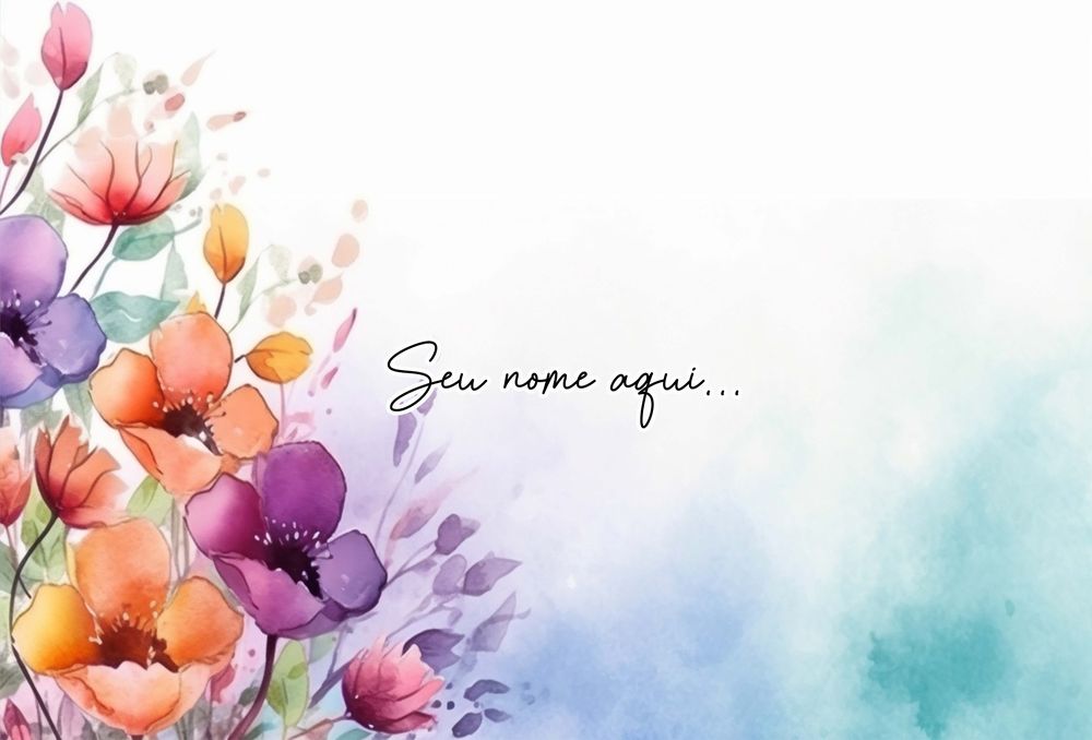 Cópia de Canga Floral Personalizamos com nome 90x135cm FLORAL32 - Imagem 2