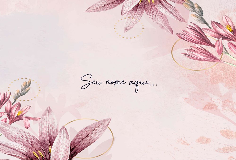 Canga Floral Personalizamos com nome 90x135cm FLORAL26 - Imagem 2