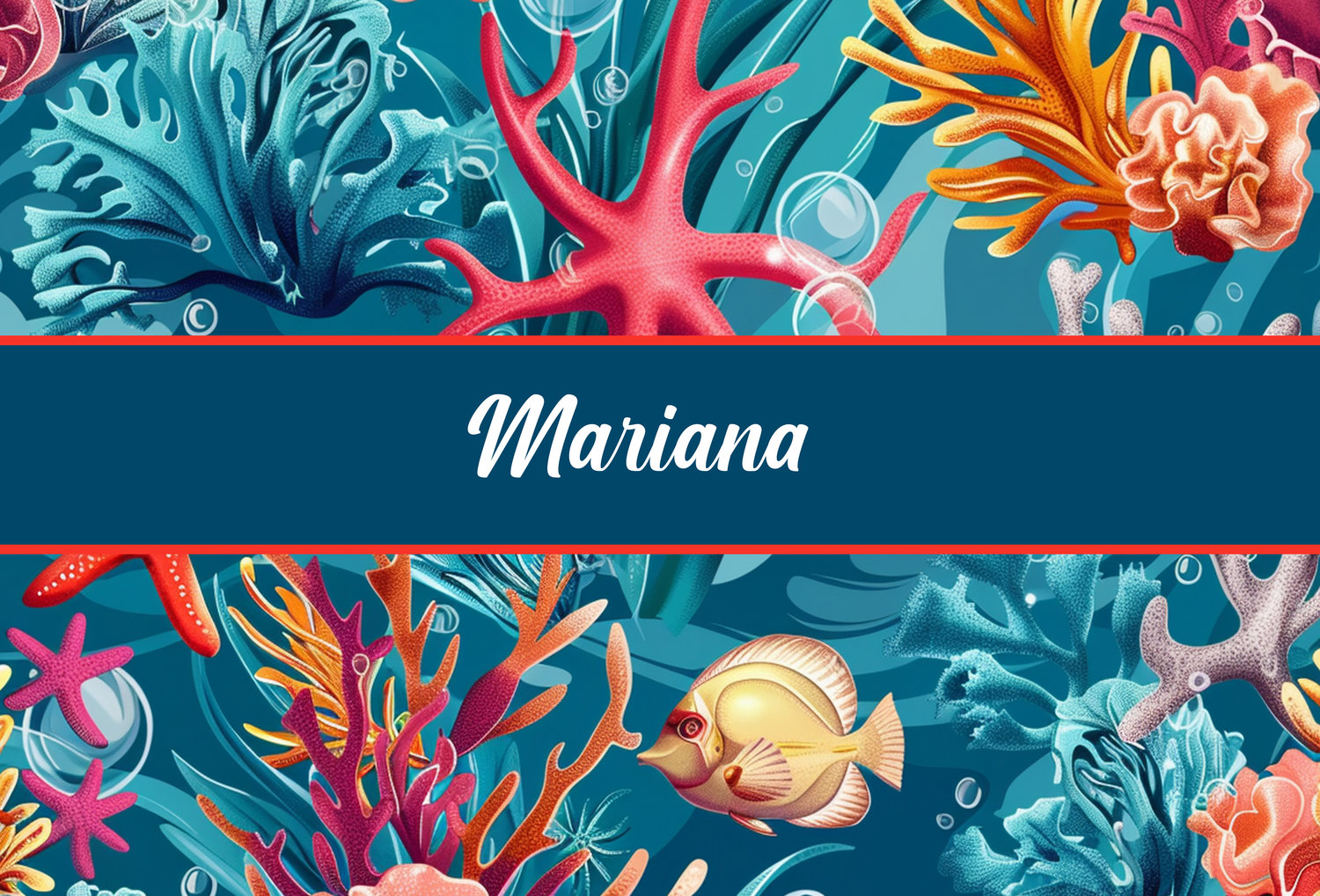 Canga Com Nome Personalizado Saida de Praia Marítima 49 - Imagem 2