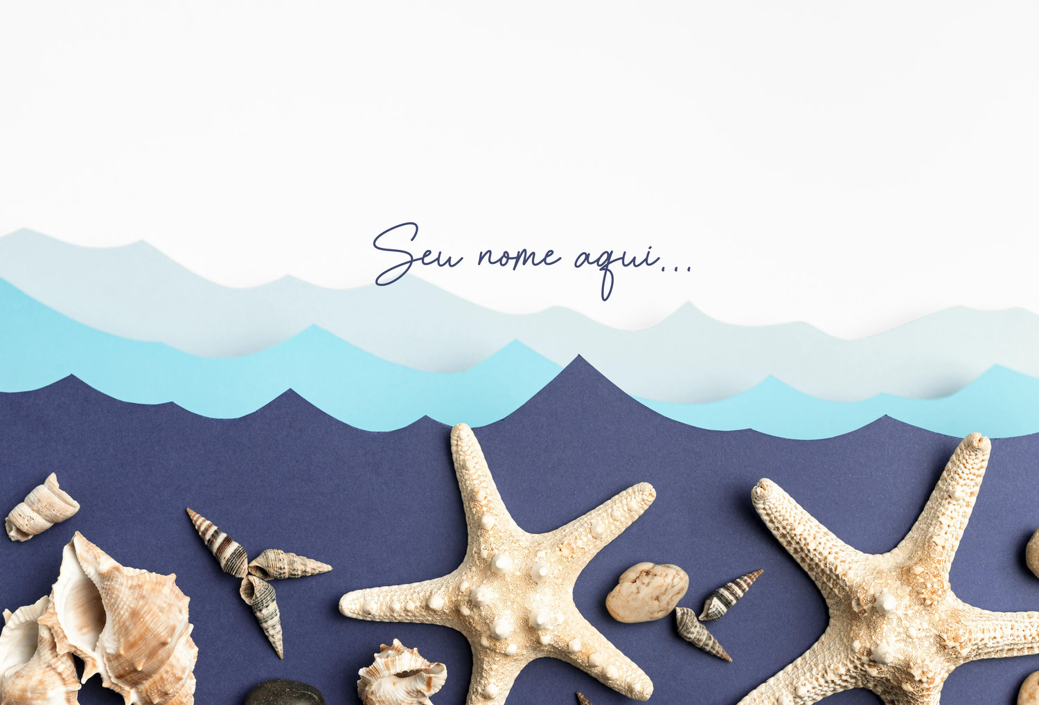 Canga Com Nome Personalizado Saida de Praia Marítima 37 - Imagem 2