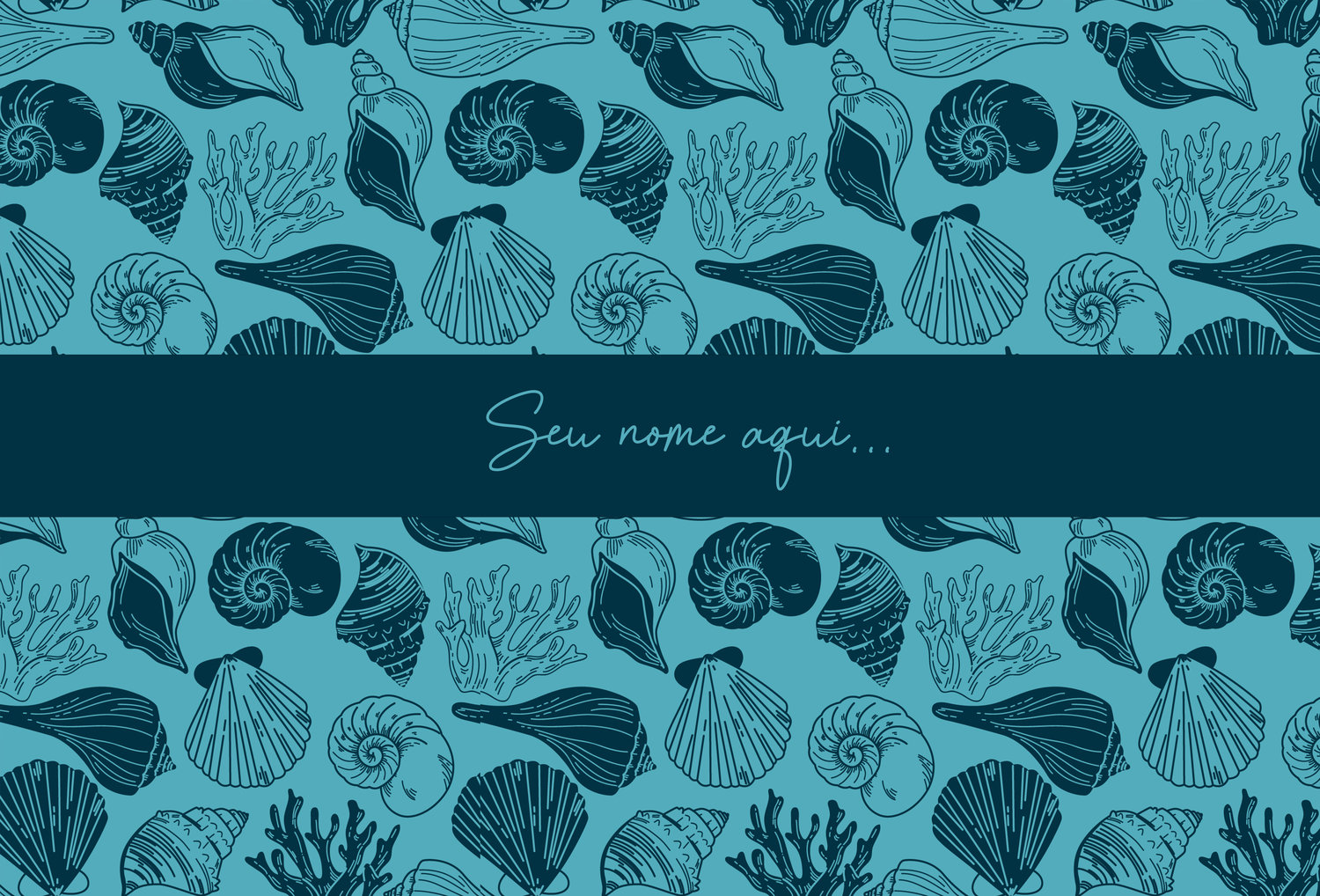 Canga Com Nome Personalizado Saida de Praia Marítima 35 - Imagem 2