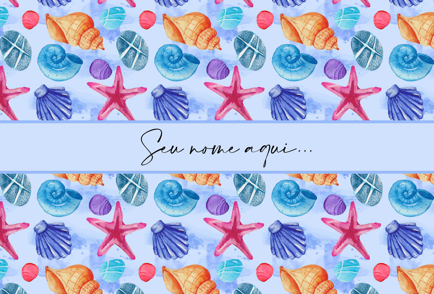 Canga Com Nome Personalizado Saida de Praia Marítima 30