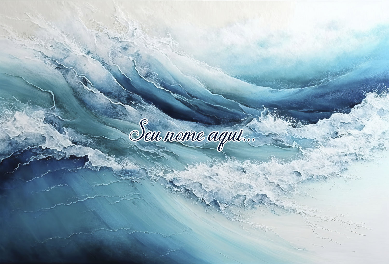 Canga Com Nome Personalizado Saida de Praia Marítima 13 - Imagem 2