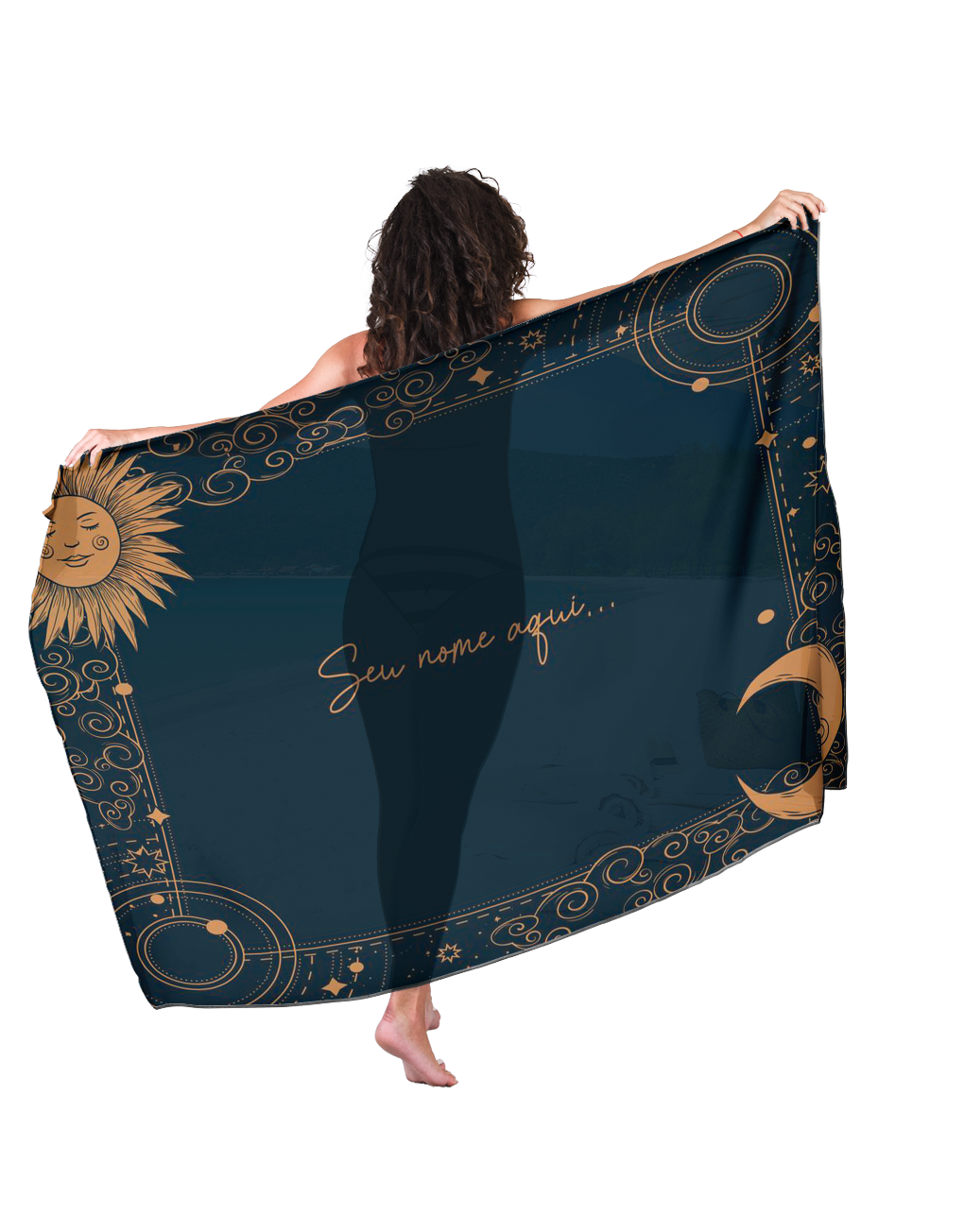 Canga Com Nome Personalizado Saida de Praia Mandala 29 - Imagem 3