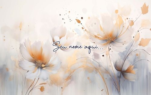 Canga Floral Personalizamos com nome 90x135cm FLORAL15 - Imagem 7