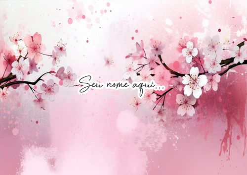 Canga Floral Personalizamos com nome 90x135cm FLORAL56 - Imagem 6