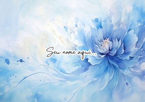 Canga Floral Personalizamos com nome 90x135cm FLORAL62 - Imagem 7