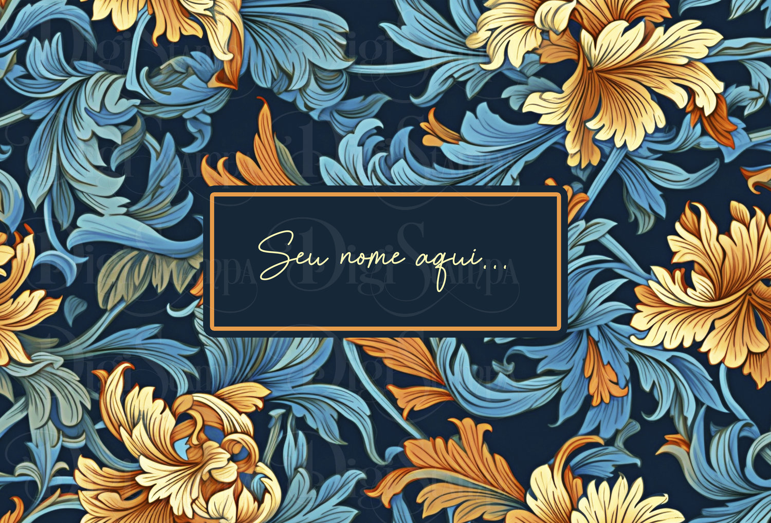 Canga Com Nome Personalizado Saida de Praia Folhagem 72 - Imagem 2