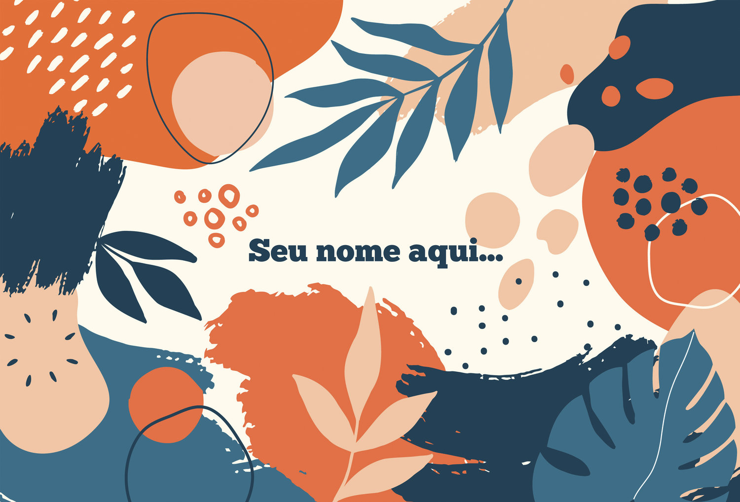 Canga Com Nome Personalizado Saida de Praia Folhagem 57 - Imagem 2