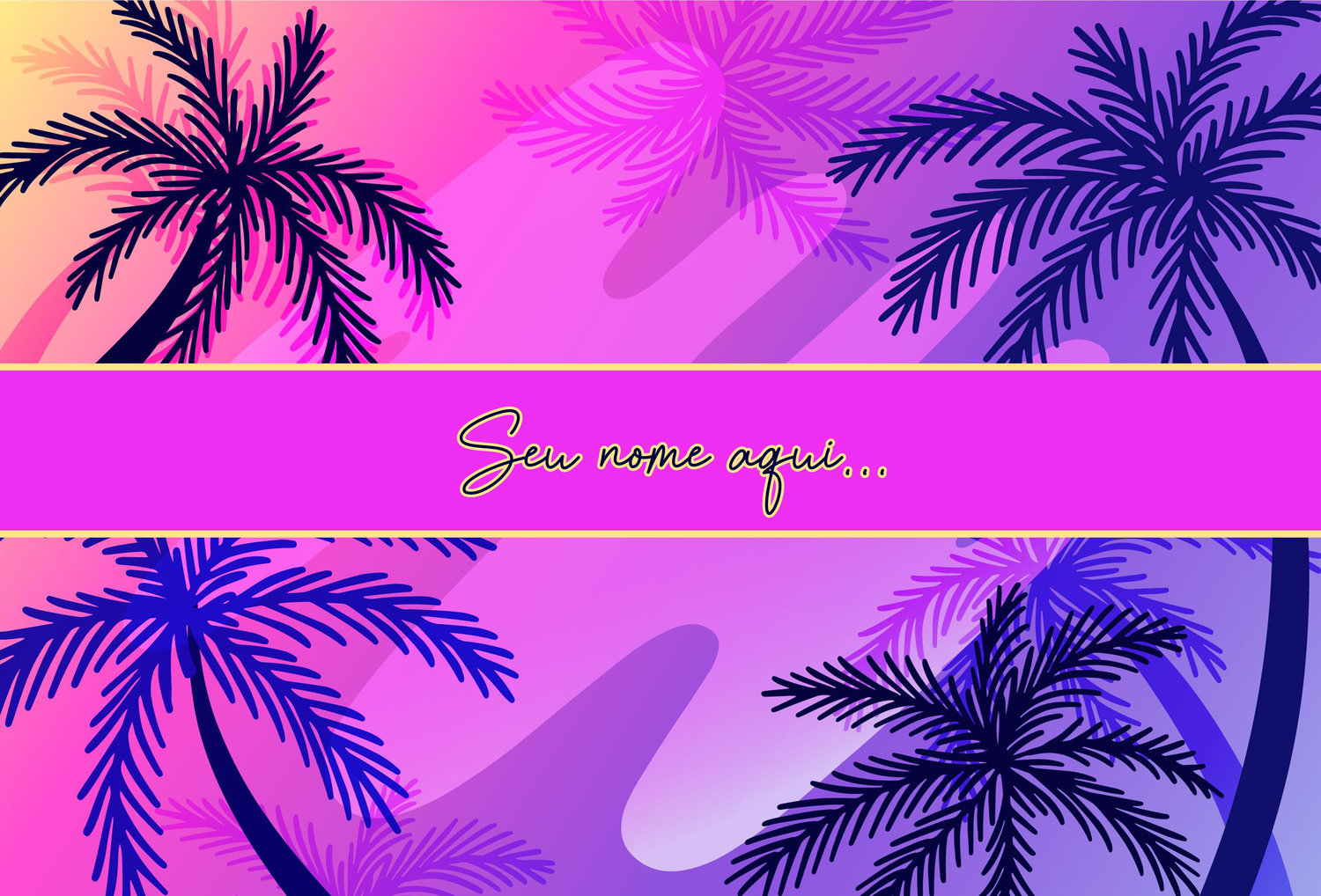 Canga Com Nome Personalizado Saida de Praia Folhagem 53 - Imagem 2